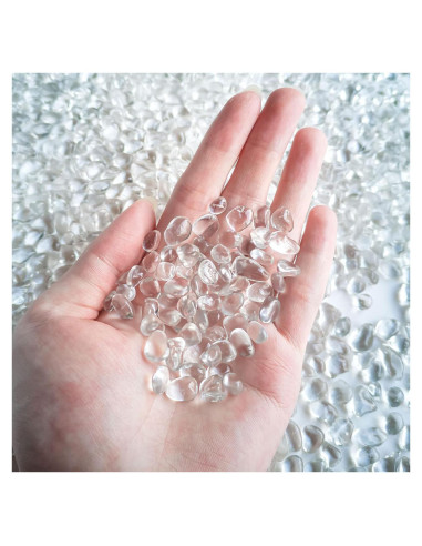 Piedras de vidrio claras Keedolla 0.42 kg para acuarios