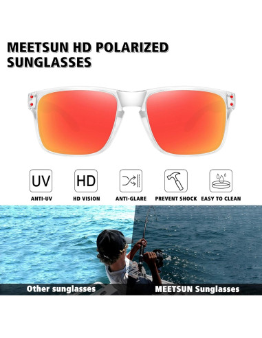 Gafas de sol polarizadas MEETSUN UV400 para deportes y pesca