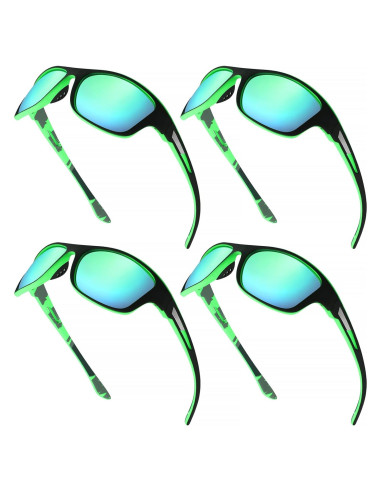TOODOO 4 Pares Gafas de Sol Polarizadas UV para Hombres