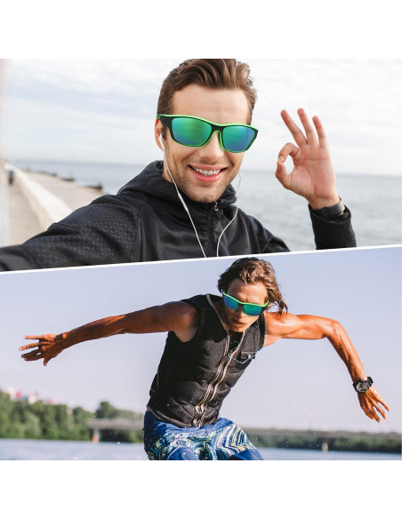 TOODOO 4 Pares Gafas de Sol Polarizadas UV para Hombres TOODOO 4 Pares Gafas de Sol Polarizadas UV para Hombres