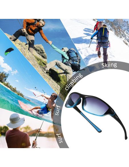 TOODOO 4 Pares Gafas de Sol Polarizadas UV para Hombres TOODOO 4 Pares Gafas de Sol Polarizadas UV para Hombres