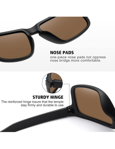 Gafas de Sol Polarizadas MEETSUN UV400 Paquete de 2