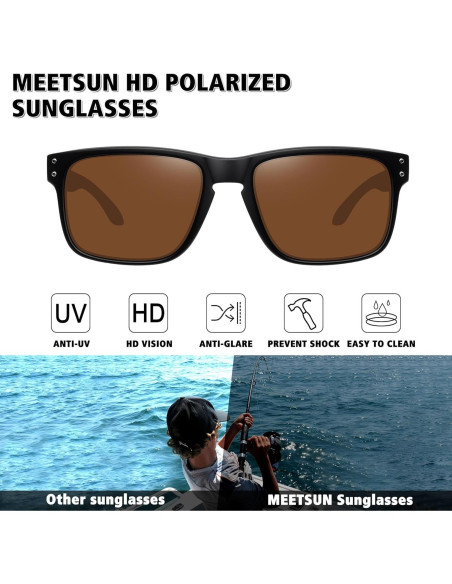 Gafas de Sol Polarizadas MEETSUN UV400 para Deportes Gafas de Sol Polarizadas MEETSUN UV400 para Deportes