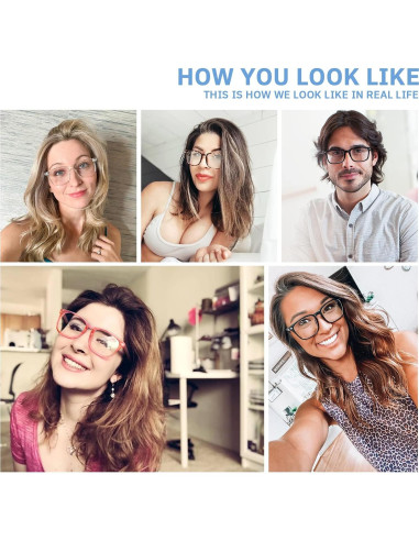 Gafas de lectura CCVOO unisex 5.0x anti luz azul