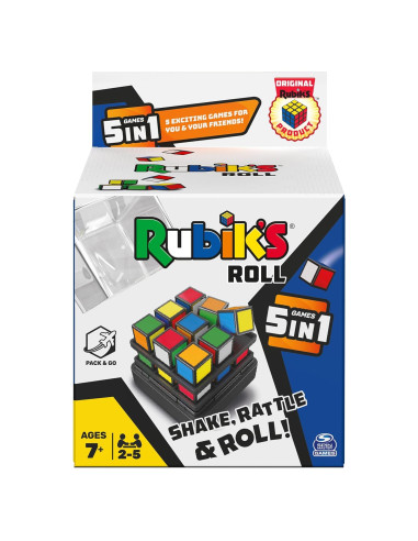 Rubik's Roll Juego de Dados 5 en 1 Spin Master para Viajar