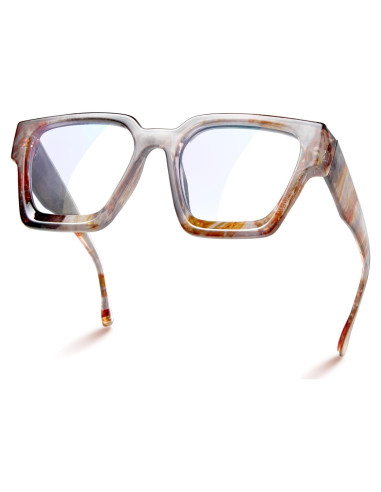Gafas de luz azul oversized Livho para mujer - Marco chic