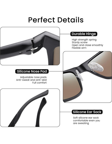 Gafas de sol DUCO 8207 polarizadas UV400 para hombres