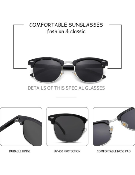 Gafas de sol polarizadas Pro Acme UV 400 unisex semi-rimless Gafas de sol polarizadas Pro Acme UV 400 unisex semi-rimless