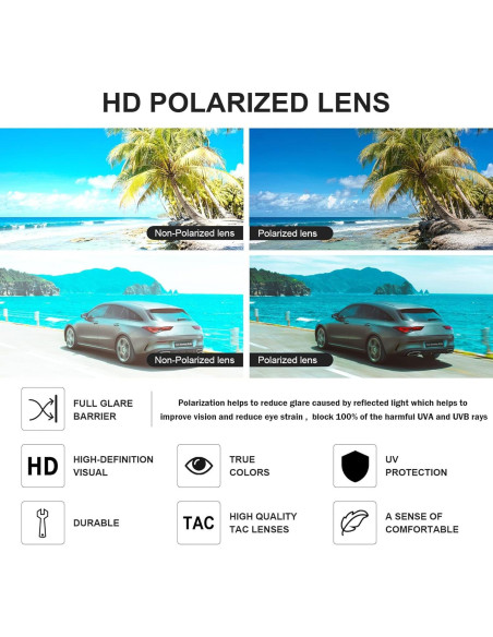 Gafas de sol polarizadas Pro Acme UV 400 unisex semi-rimless Gafas de sol polarizadas Pro Acme UV 400 unisex semi-rimless