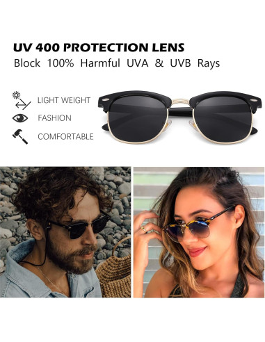 Gafas de sol polarizadas Pro Acme UV 400 unisex 2 piezas