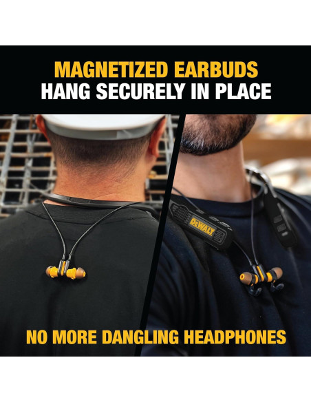 Auriculares Bluetooth DEWALT Jobsite Pro Max con Altavoces 60h Auriculares Bluetooth DEWALT Jobsite Pro Max con Altavoces 60h