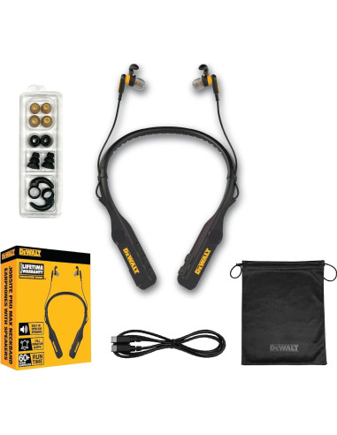 Auriculares Bluetooth DEWALT Jobsite Pro Max con Altavoces 60h