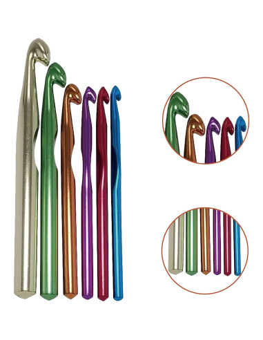 Juego de Ganchillos de Aluminio Yarniss 7-15mm con Estuche