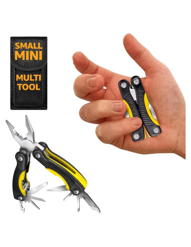 Mini Multiherramienta 12 en 1 Grand Way Amarillo/Negro
