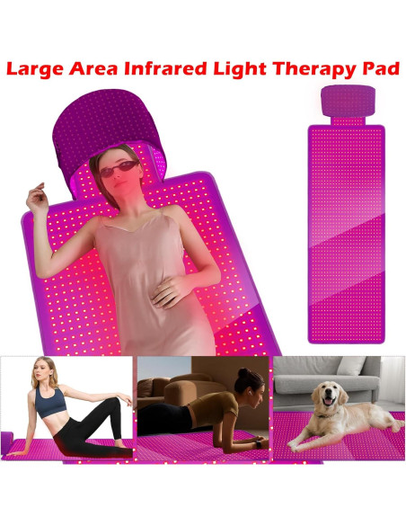 Almohadilla de Luz Roja LITECARE 1560 LEDs 180x60 cm Almohadilla de Luz Roja LITECARE 1560 LEDs 180x60 cm