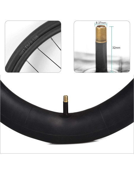 Cámara de Bicicleta Vitog 26" x 1.75-2.125 32mm Schrader Cámara de Bicicleta Vitog 26" x 1.75-2.125 32mm Schrader