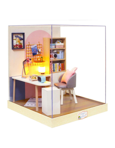 Casa de Muñecas Flever DIY Miniatura con Muebles 9x9x11cm Casa de Muñecas Flever DIY Miniatura con Muebles 9x9x11cm