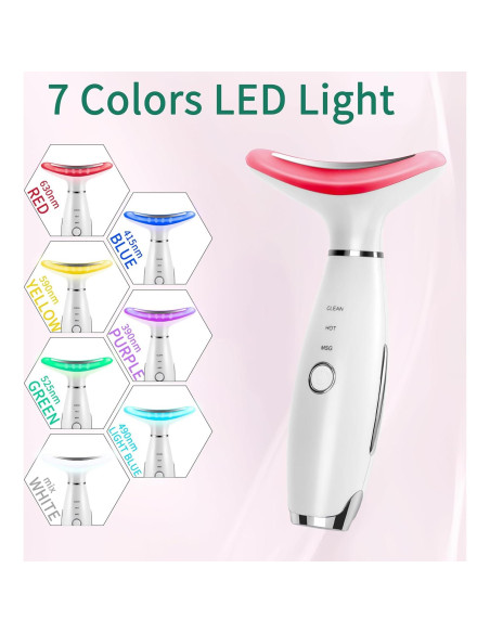 Masajeador Facial XMXW 7 Colores Calentamiento 160 Masajeador Facial XMXW 7 Colores Calentamiento 160