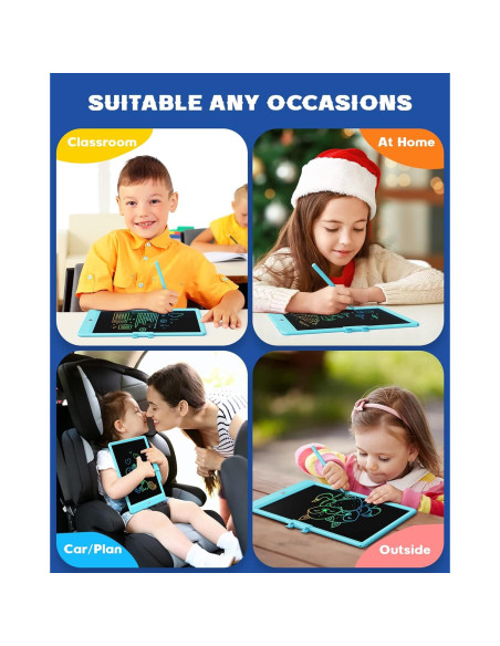 Bravokids Tableta de Escritura LCD 10" Azul para Niños Bravokids Tableta de Escritura LCD 10" Azul para Niños