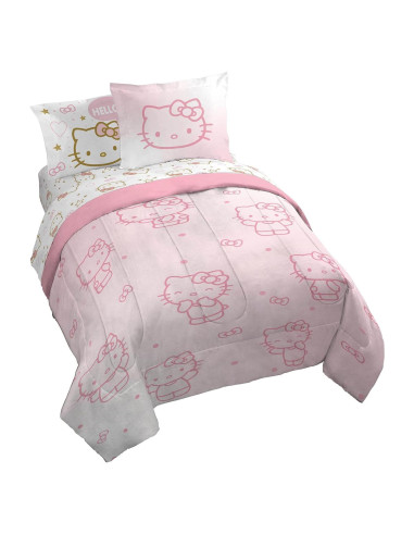 Juego de Edredón Jay Franco Hello Kitty Reina - 7 Piezas