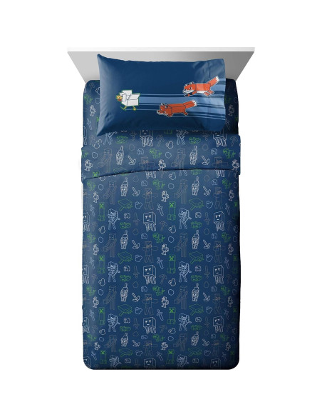 Juego de Cama Completo Jay Franco Minecraft 7 Piezas Juego de Cama Completo Jay Franco Minecraft 7 Piezas