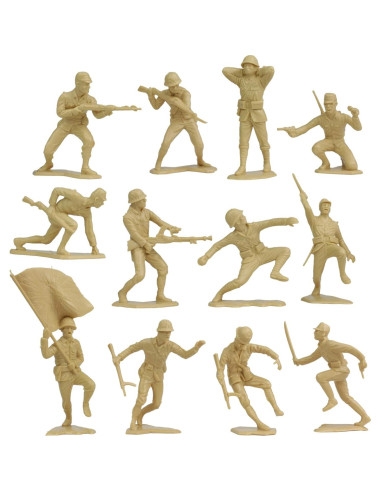 Figuras de Soldados de Plástico BMC - Japoneses WW2 32pc