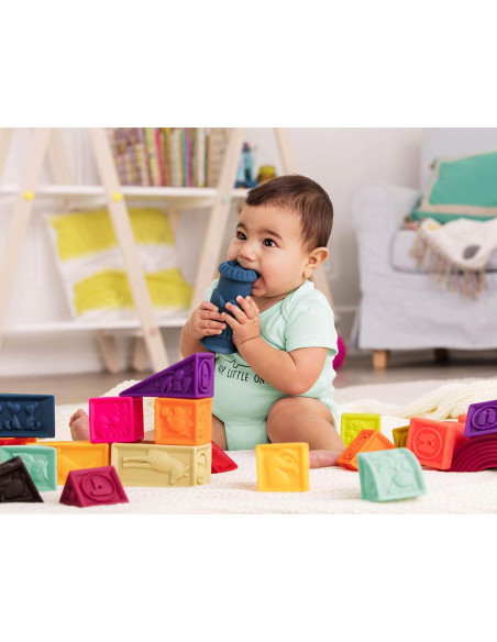 B. toys Bloques Elemenosqueeze 26 piezas para bebés B. toys Bloques Elemenosqueeze 26 piezas para bebés