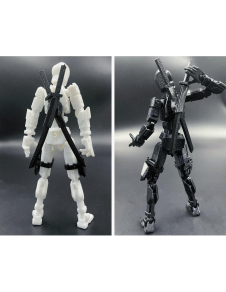 Conjunto de Figuras de Acción Titan 13 - 2 Pcs Multi-Articuladas Conjunto de Figuras de Acción Titan 13 - 2 Pcs Multi-Articuladas