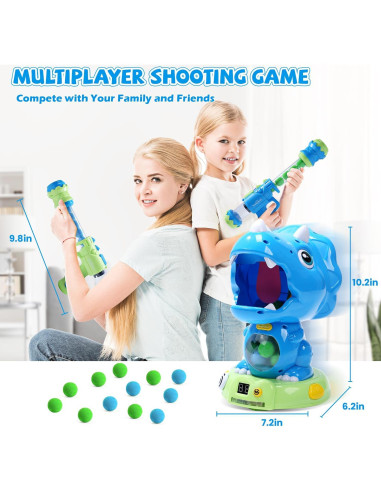 Juguete de Tiro Dinosaurio Móvil EagleStone Triceratops LCD