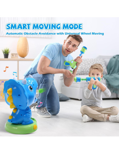 Juguete de Tiro Dinosaurio Móvil EagleStone Triceratops LCD