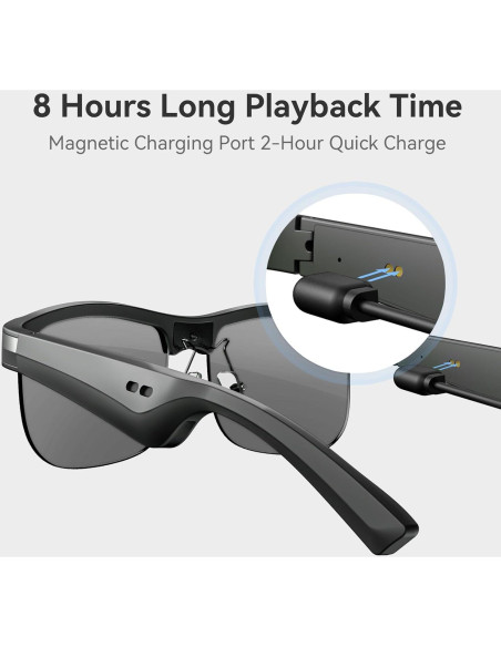 Gafas Inteligentes GAXABI M9 Pro Polarizadas Bluetooth UV400 Gafas Inteligentes GAXABI M9 Pro Polarizadas Bluetooth UV400