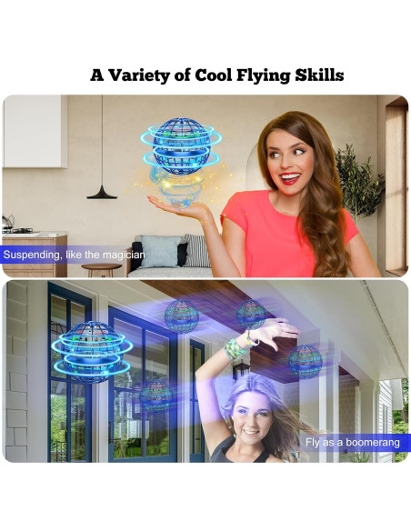 Mini Drone Volador DONGGUAN Azul, Controlador Mágico 360 Mini Drone Volador DONGGUAN Azul, Controlador Mágico 360