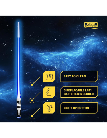 Palillos de Sable de Luz Chop Sabers - 4 PARES LED 26 cm Palillos de Sable de Luz Chop Sabers - 4 PARES LED 26 cm