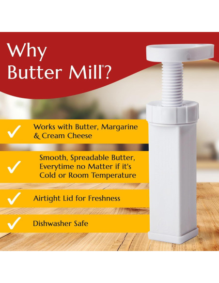 Dispensador de Mantequilla Max Space Butter Mill - 167g Dispensador de Mantequilla Max Space Butter Mill - 167g
