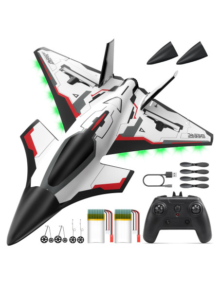 Avión RC DEERC Futuro 4CH con Luces LED y Giroscopio Avión RC DEERC Futuro 4CH con Luces LED y Giroscopio