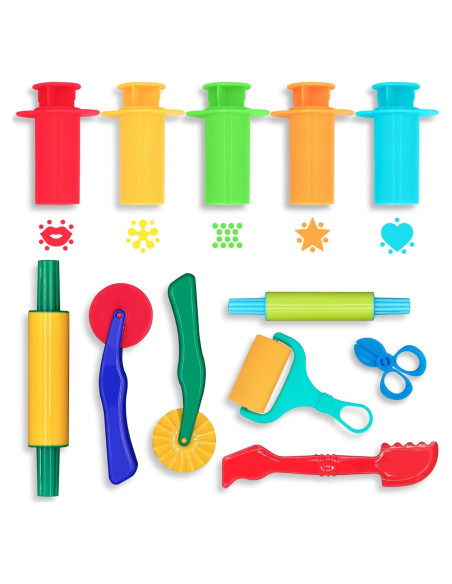 Juego de Herramientas de Plastilina DIMROM 12 Piezas 3+ Juego de Herramientas de Plastilina DIMROM 12 Piezas 3+