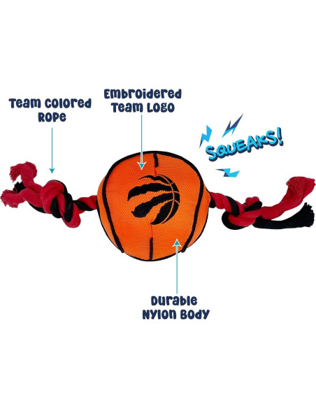Juguete para perros NBA Toronto Raptors - Nylon Resistente Juguete para perros NBA Toronto Raptors - Nylon Resistente