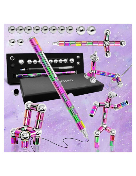Bolígrafo Fidget Magnético AOYOO Iridiscente 181g Bolígrafo Fidget Magnético AOYOO Iridiscente 181g