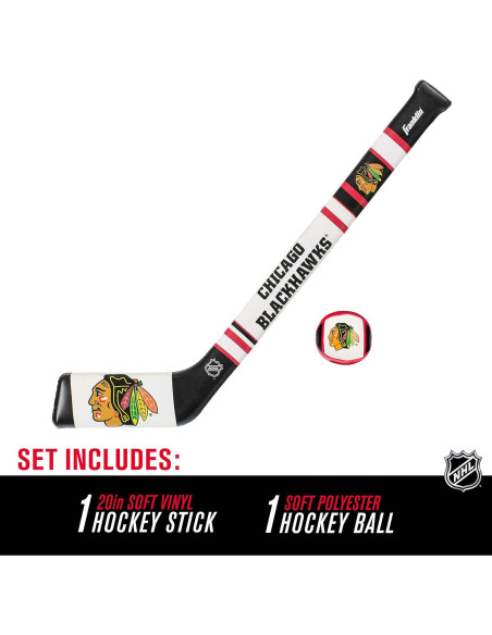 Conjunto Hockey Suave Franklin Sports Chicago Blackhawks Conjunto Hockey Suave Franklin Sports Chicago Blackhawks