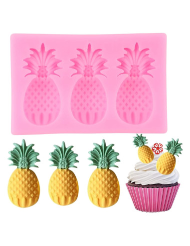 Molde de Silicona de Piña QDMOLDS para Fondant y Chocolate