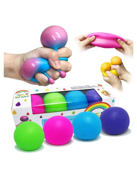 Pelotas Antiestrés Cambiantes Namii W - Paquete de 4 Colores Pelotas Antiestrés Cambiantes Namii W - Paquete de 4 Colores