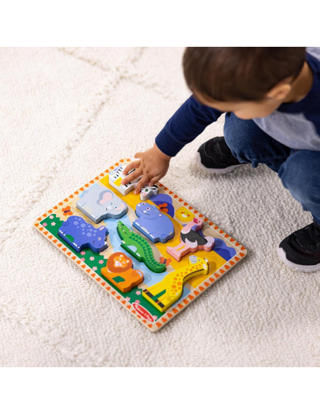 Rompecabezas de Madera Safari Melissa & Doug - 8 Piezas Rompecabezas de Madera Safari Melissa & Doug - 8 Piezas