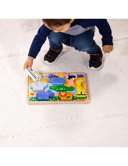 Rompecabezas de Madera Safari Melissa & Doug - 8 Piezas Rompecabezas de Madera Safari Melissa & Doug - 8 Piezas