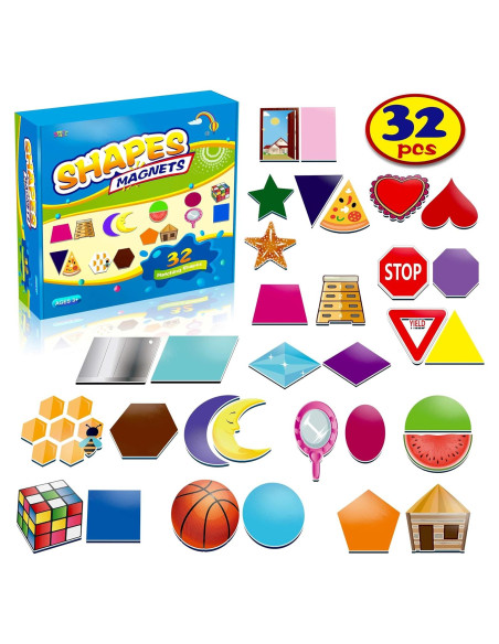 32 Imán de Formas y Colores SpriteGru para Aprendizaje 32 Imán de Formas y Colores SpriteGru para Aprendizaje