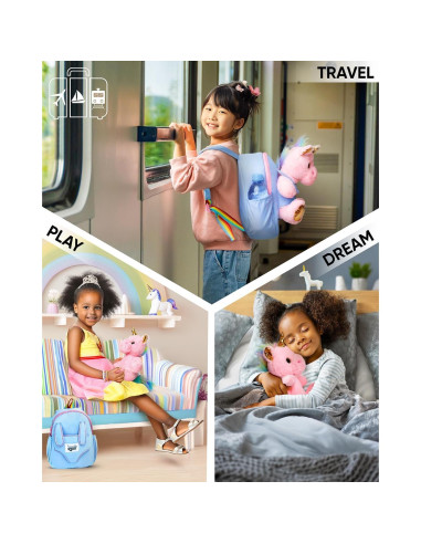 Mochila Unicornio Rosa Naturally KIDS 25x20x8 cm