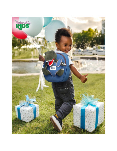 Mochila Dinosaurio Verde Naturally KIDS 25x20x8 cm
