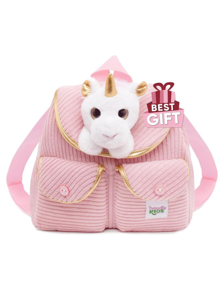 Mini Mochila Unicornio Rosa Naturally KIDS 17,78x15,24cm Mini Mochila Unicornio Rosa Naturally KIDS 17,78x15,24cm