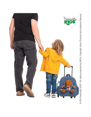 Mochila Rodante Dinosaurio Naturally KIDS 31.75x27.94cm