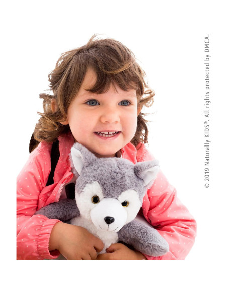 Mochila de Lobo Husky para Niños 2-5 Años 25x20x7 cm Mochila de Lobo Husky para Niños 2-5 Años 25x20x7 cm