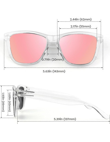 Gafas de sol polarizadas LINVO HD UV400 para hombres y mujeres